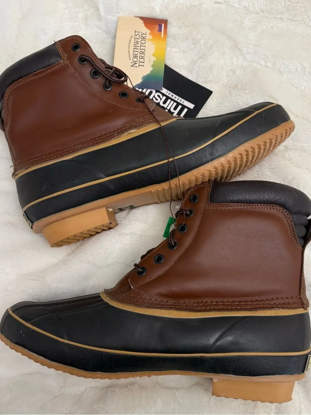 Northwest Territory Brown & Black Waterproof Insulated Duck Boots